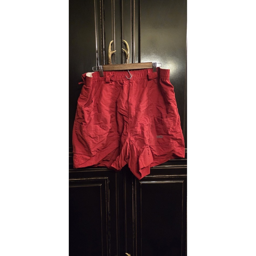 Aftco Fishing Shorts 40, Summer, Outdoors,  Cranberry Red